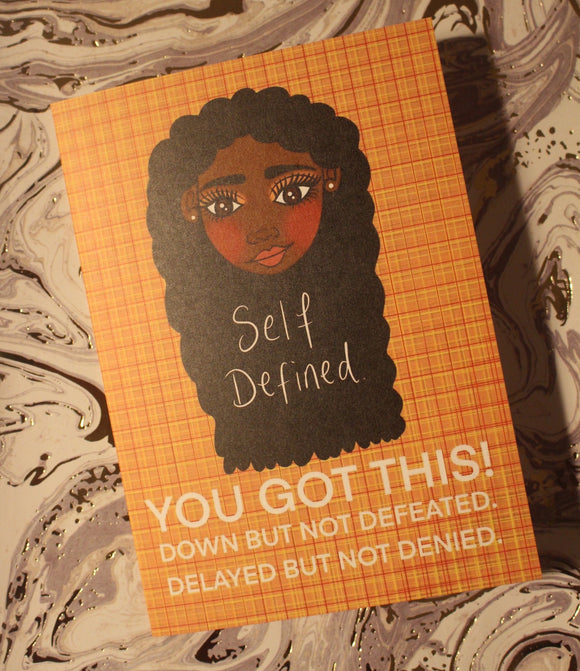 Self Defined - Greeting Card