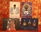 A Black Christmas - Pack of 4 Greeting Cards