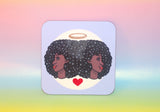 Afro Galaxy Coasters - Set of Two