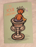 Bath Time Christening - Greeting Card
