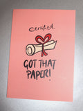 Certified - Greeting Card