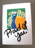 Proud Peacock - Greeting Card