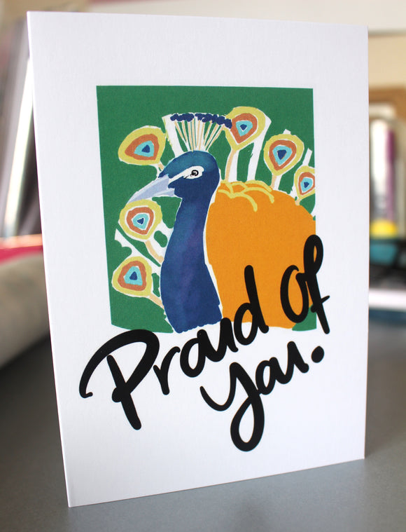 Proud Peacock - Greeting Card